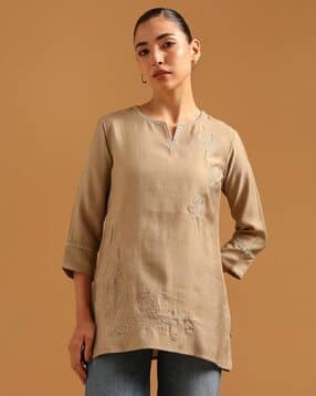 soch Women Embroidered V-Neck Tunic-picture-28
