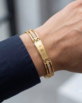 the pari Men Oval Om Crystal Bracelet-picture-12