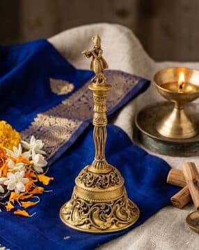 Decorative Brass Krishna Bell-image-17