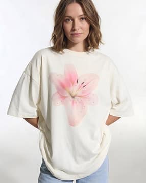 smartees Women Oversized Fit Cotton T-Shirt-picture-0