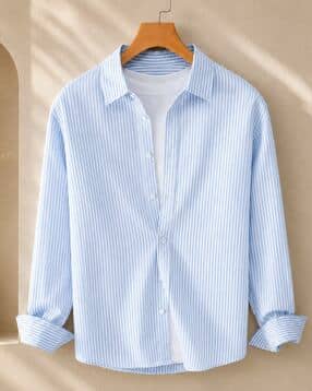 zikaraa Men Striped Regular Fit Shirt-picture-10