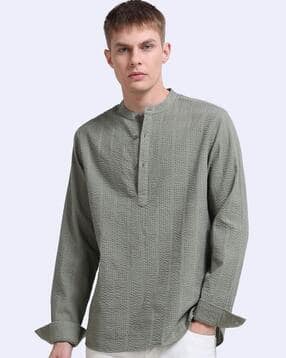 stitchx Men Patterned Regular Fit Kurta-picture-13