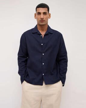 vastrado Men Oversized Fit Shirt with Full Sleeves-picture-14