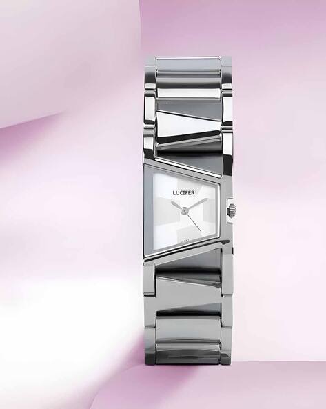 NITYA Women Trending Collection Stainless Steel Asymmetrical Analogue Watch