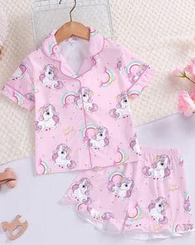 styleconnect Girls Cartoon Print Pants with Top-picture-22