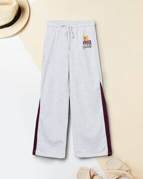 max Girls Heathered Straight Track Pants-picture-33