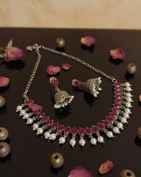 the pari Women Necklace & Earrings Set-picture-15