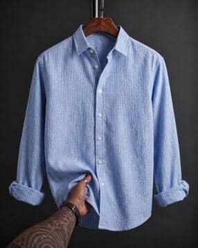 buda jeans co Men Striped Regular Fit Shirt-picture-43