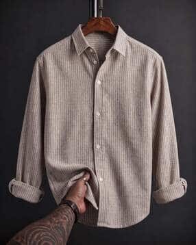 buda jeans co Men Striped Regular Fit Shirt-picture-14