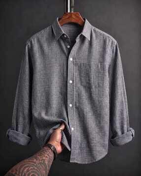 buda jeans co Men Striped Regular Fit Shirt-picture-11