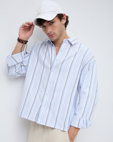 Vastrado Men Striped Oversized Shirt