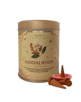 nyassa Handcrafted Sandalwood Long-Lasting Incense Cones-picture-4