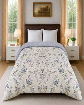 threadwear Floral 300 GSM Cotton Double Bed Size Comforter-picture-22