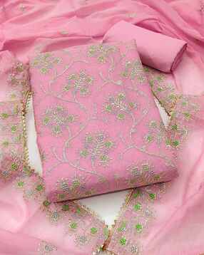 manvaa Women Embroidered  3-Piece Dress Material-picture-31