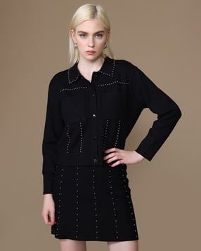 kazo Women Spade Regular Fit Cardigan-picture-16