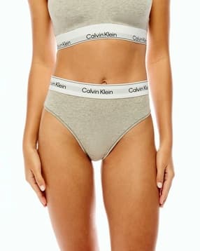 calvin klein underwear Women High-Rise Bikinis with Logo Waistband -picture-12