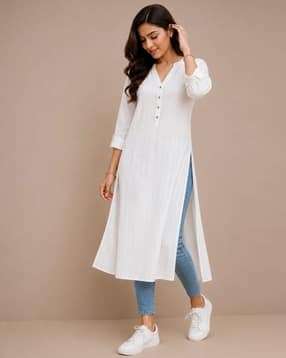 acai Women Straight Kurta with V-Neck-picture-16
