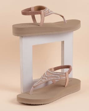 metro Women Embellished Open-Toe Thong-strap Sandals-picture-45