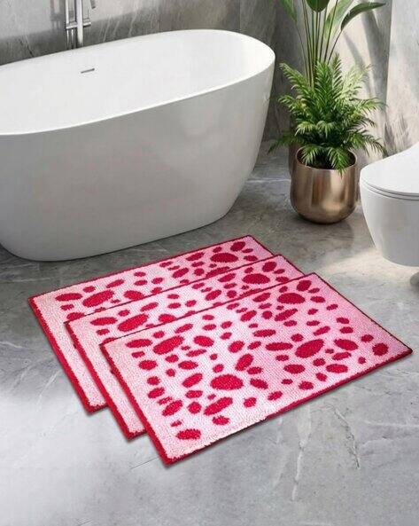ATHOM LIVING Set of 3 Anti-Slip Bath Mat