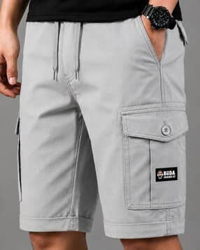 buda jeans co Men Mid-Rise Regular Fit Cargo Shorts-picture-34