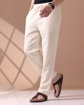 buda jeans co Men Relaxed Fit Flat-Front Trousers with Insert Pockets-picture-43