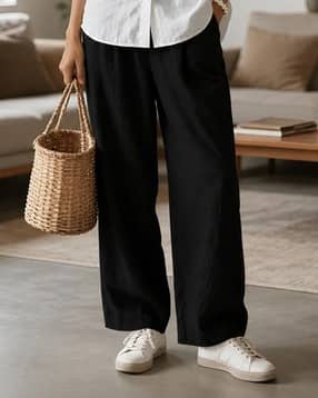 leia Women Relaxed Fit Flat-Front Pants-picture-36