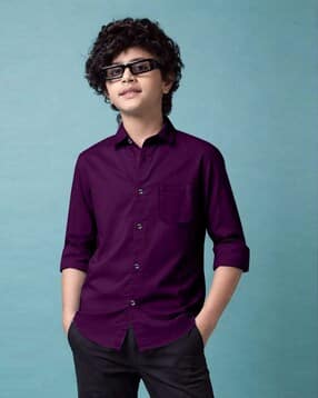 sky pearl Boys Regular Fit Shirt-picture-26