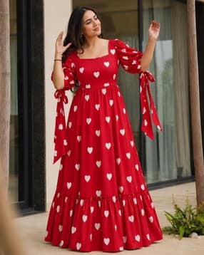 nyrika Women Floral Print Gown Dress-picture-21