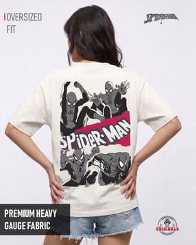 buda originals Spider-Man - Women's Oversized Graphic T-shirt-picture-21