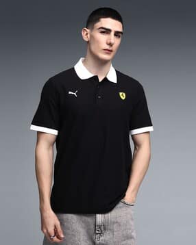 puma Men Scuderia Ferrari Logo Print Polo T-Shirt-picture-17
