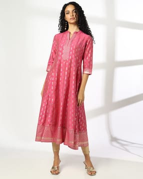 avaasa mix n' match Women Printed Flared Kurta-picture-28