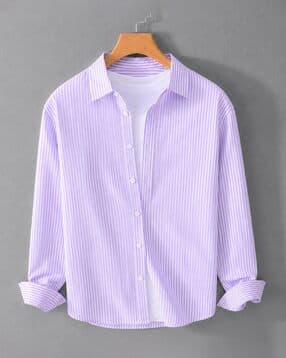 alpha tribe Men Striped Regular Fit Shirt-picture-13