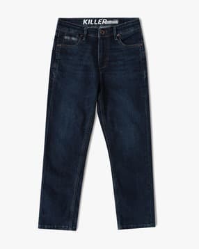 Boys Mid-Rise Straight Fit Jeans-image-21