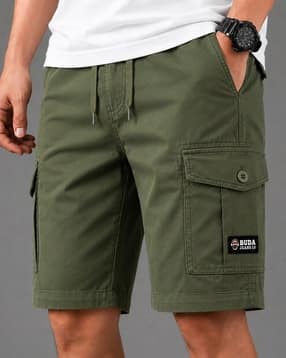 buda jeans co Men Mid-Rise Regular Fit Cargo Shorts-picture-23