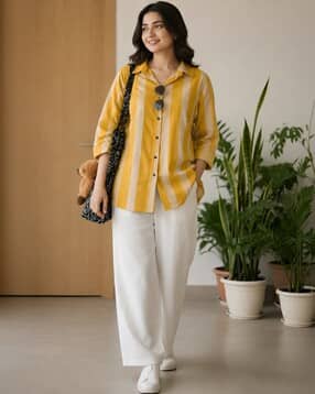 buda jeans co Women Striped Regular Fit Shirt-picture-29