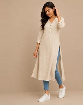 acai Women Straight Kurta with V-Neck-picture-43