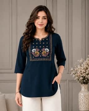 revangi Women Embroidery Tunic-picture-22