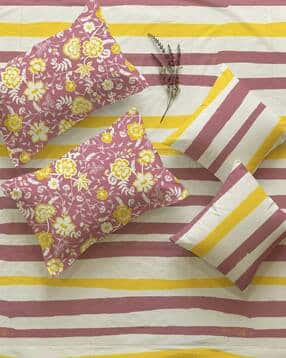 urban space Printed Double Bedsheet with Pillow and Cushion Covers-picture-46