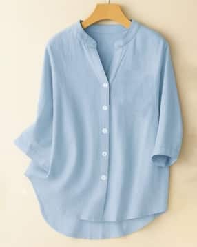 Women Straight Tunic with Button Closure-image-31