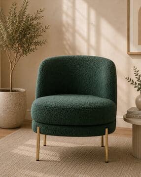 doe buck  Modern Boucle Accent Lounge Chair-picture-18