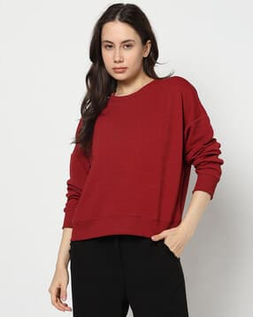 yousta Women Regular Fit Crew-Neck Sweatshirt-picture-11