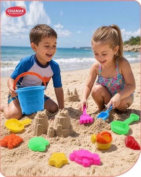chanak Set of 12 Piece Plastic Beach Toy Set for Kids-picture-15