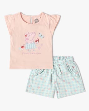 inf frendz Peppa Pig T-Shirt & Shorts Set-picture-32