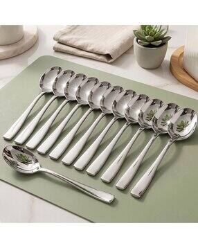 12 Pieces Stainless Steel Dinner Spoon-image-7