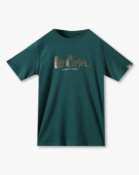 lee cooper Boys Brand Print Relaxed Fit Round-Neck T-Shirt-picture-16