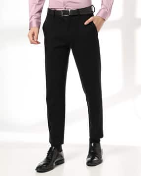 netplay Men Slim Fit Flat-Front Trousers-picture-13