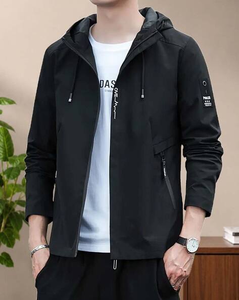 POSHAX Men Regular Fit Zip-Front Jacket