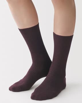 muji Men Right Angle Ribbed Socks-picture-18