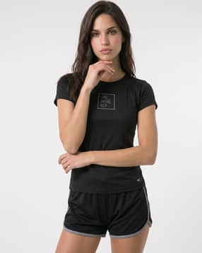 performax Women Typographic Print Regular Fit Round-Neck T-Shirt-picture-28