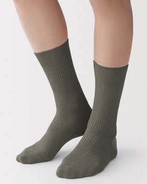 muji Men Right Angle Ribbed Socks-picture-17